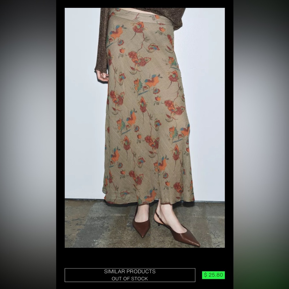 ISO Zara Floral Skirt